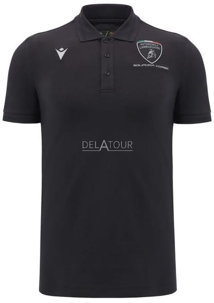 Lamborghini Squadra Corse Men Sports Polo Zwart Medium