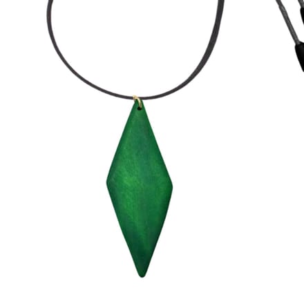 Ketting hout -Wieber -groen- verstelbaar- Charme Bijoux