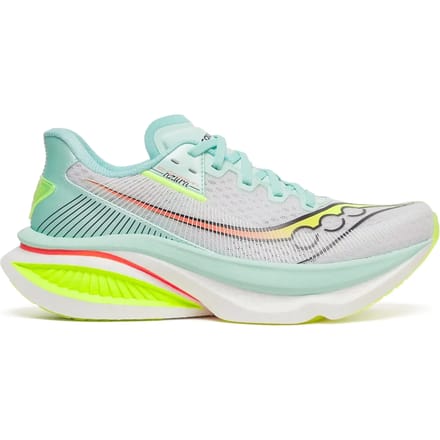 Saucony Endorphin Azura - Hardloopschoenen - Dames - White/Splash - Maat 38