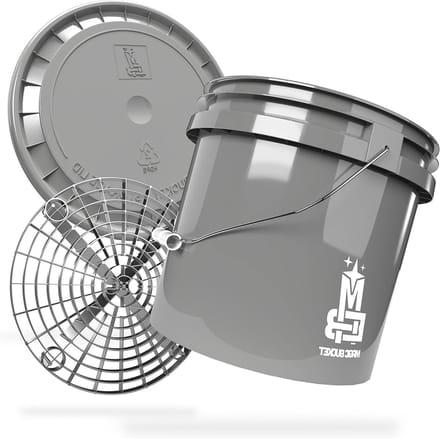 Autowas Emmer - Was Set - Auto Poetsen - Met Grit Guard - 13 Liter - Grijs