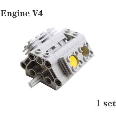 MOC Technologie Componenten Kit Bouwstenen Differentieel Tandwiel Kit Motor Cilinder 65413 62821 V6 V8 V12