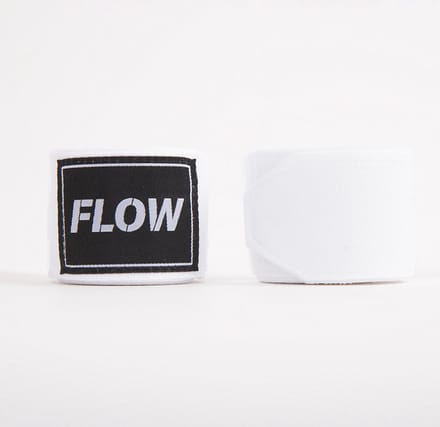 Flow Fightgear - Bandages voor boksen - 450 cm - Stretch Katoen - Wit