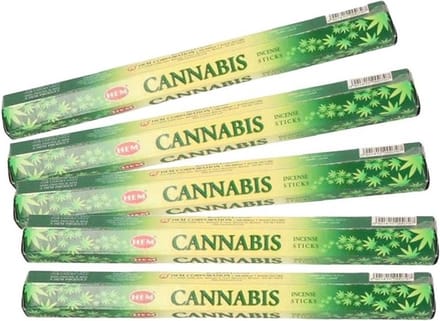 5x pakje wierook stokjes Cannabis