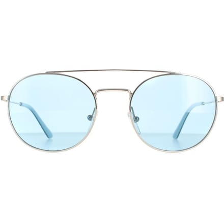Calvin Klein zonnebril CK18116S 046 Nikkel vast lichtblauw
