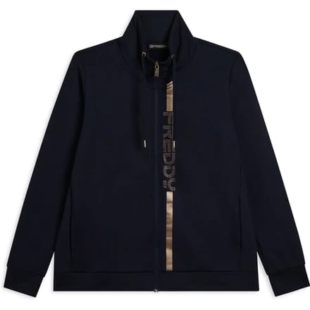 Dames sweatshirt met rits en hoge hals Freddy