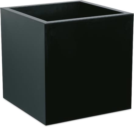 Elezza Cube Luce Plantenbak L40 x B40 x H40 cm - Zwart