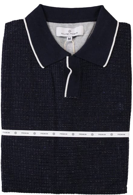 Fellows united Jersey Polo KM Donker Blauw 61.3662 110