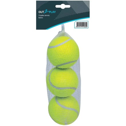 Set van 3 tennisballen met filet Out2Play