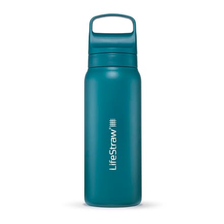 LifeStraw Go 2.0 Stainless Steel Water Filter Bottle - 700 ml - Laguna Teal
