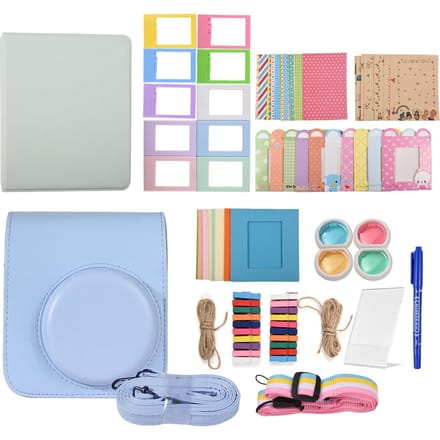 Instant Camera Accessoires Bundel Kit Vervanging voor Fujifilm instax mini 12 met Camera blauw