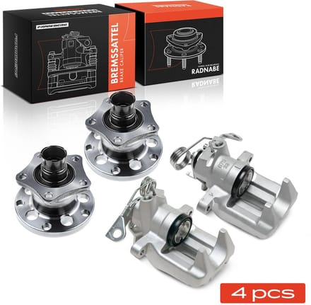 Frankberg 2x remklauw + 2x wiellager achteras links/rechts voor VW