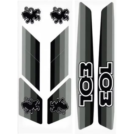 Set van 8 stickers P2R Peugeot 103