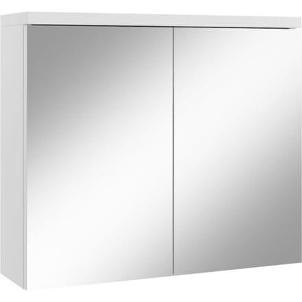 Badplaats Spiegelkast Toledo 80 x 20 x 60 cm – Mat Wit – Badkamerkast Badkamer