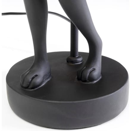 KARE tafellamp Animal Rabbit, textiel, zwart, 50 cm, E14