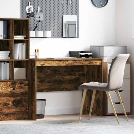 vidaXL - Bureau - Rook - Eiken - 100 - x - 50 - x - 76 - cm