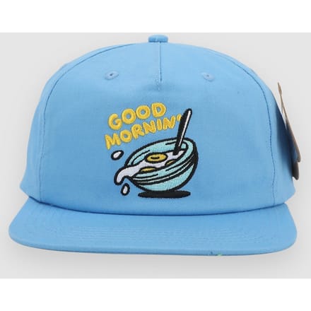 The Dudes Good Morning Unstructured 5 Panel Cap blauw