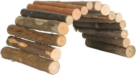 Natuurlijke Knaagdier Brug - 22 × 10 cm Beukenhout