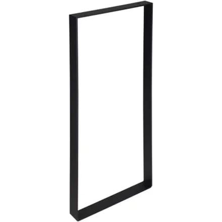 Duraline Tafelpoot Plat Staal Mat Zwart 4x38,5x71cm