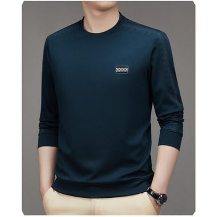 Herfst Mannen Geborduurd Sweatshirt Ronde Hals Losse Pullover Jeugd Casual Basislaag 4XL
