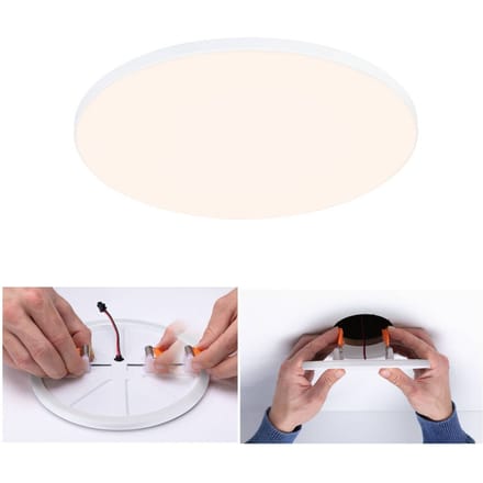 VariFit LED-inbouwpaneel Veluna Edge IP44 rond 200 mm 17W 1500lm 3000K Wit dimbaar