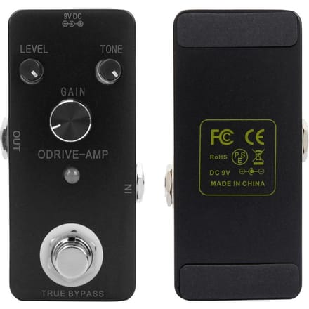 Zinklegering Behuizing Elektrische Gitaar ODRIVE AMP Stijl Overdrive Effect Pedaal Vervorming black