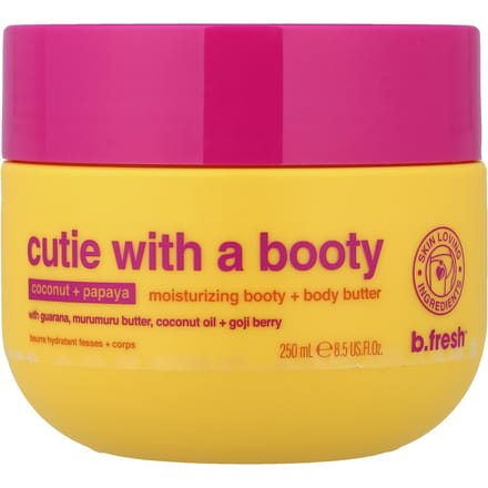 b.fresh, Cutie With A Boostie, Hydraterende Billen + Lichaamsboter, Kokosnoot + Papaja, 250ml (8.5 fl oz) pink