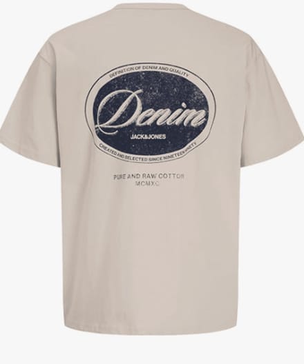 Jack&jones Jjandrej Tee Ss Crew Neck Oonbean | Beige | Maat: M