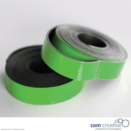Sam Creative Magneetband 10mm - Whiteboard - Groen - 2 rollen