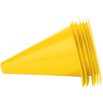 6 pièces 18cm Cône d'entraînement de football Barrières de football Marqueur en plastique Porte-accessoire