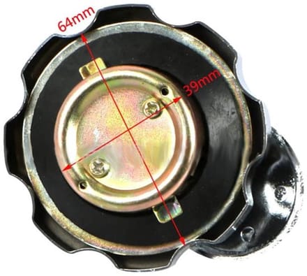 Allecto - Olietankdeksel - Aluminium tankdeksel - Met slot en 2