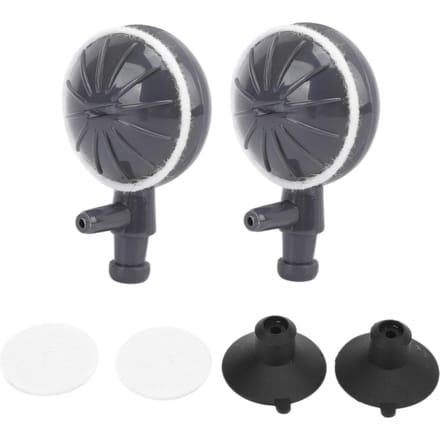 Diffuseur de bulles en pierre avec pompe à air et ventouses pour aquarium hydroponique et aquarium gray