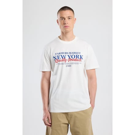 America Today Elden White/blue Taglia: M | T-shirt Outlet | Uomo | Bianco