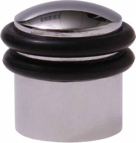 Protect-it Deurstopper/deurbuffer Triton - 1x - D30mm - inclusief schroeven - verchroomd