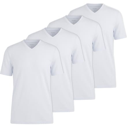 OLYMP T-shirt 4 Pack V Neck T-Shirt Verpakking van 4