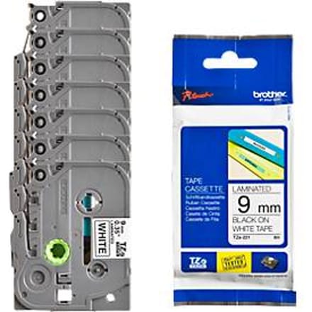 Brother voordeelset 9 mm lint beletteringssystemen TZe-221, 6 + 1 GRATIS