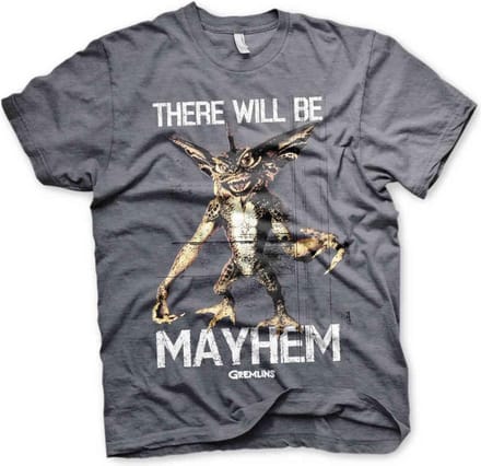 Gremlins Heren Tshirt -M- There Will Be Mayhem Grijs