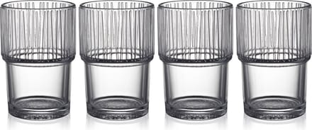 BITZ Kusintha Café-glas 12,5 cm 38 cl 4 st. Helder