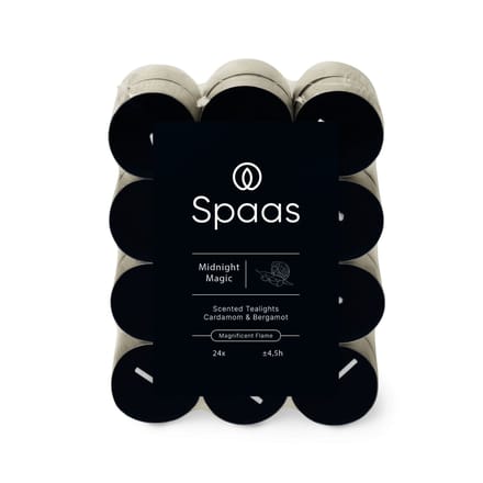 Spaas - Geurtheelichten - Midnight Magic - Blokverpakking x24 - 4,5 uur brandtijd