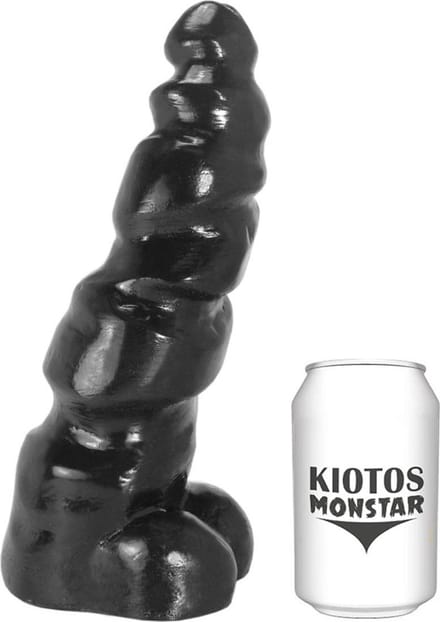 Kiotos Monstar - Dragon - Dildo - 28 x 8,4 cm - Zwart