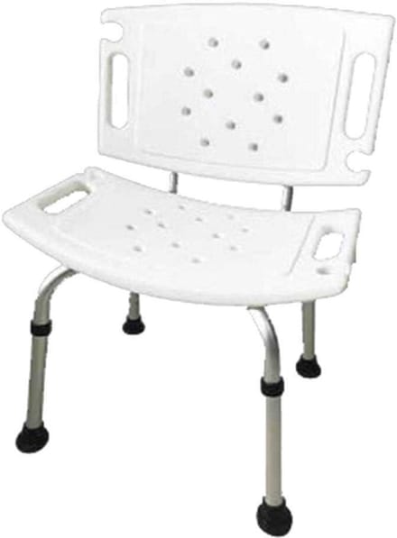 Douchestoel Badkruk - Badkamerkruk Opklapbaar - Veilig Douchen - Antislip Zuignap - 100 kg - Wit