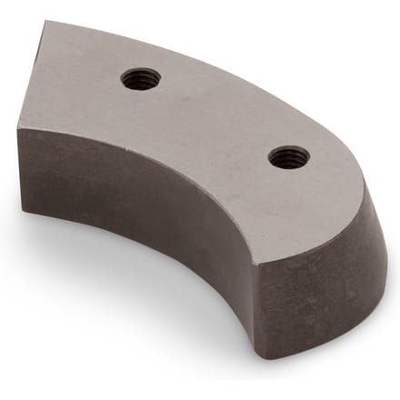 Cutting blade curved