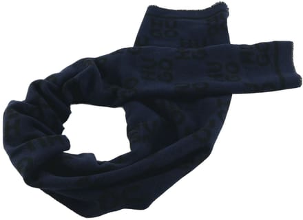 HUGO sjaal Martyn Scarf Navy donkerblauw