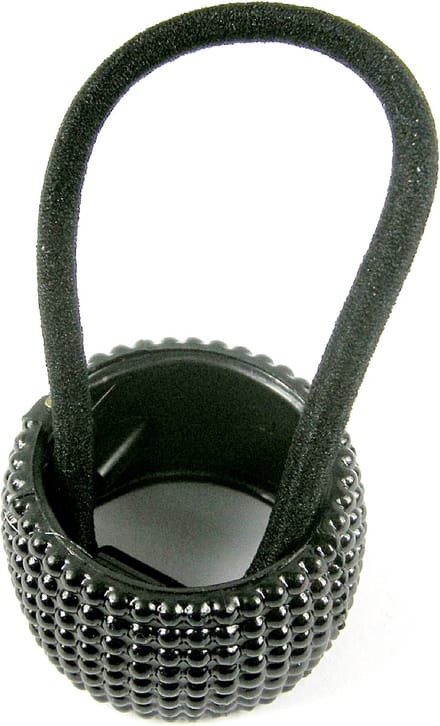 Staartklem zwart mini strass steentjes