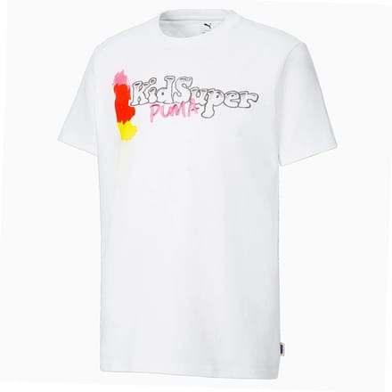 Puma x Kidsuper Studios Korte Mouw Crew Neck Wit Heren T-shirt 530410 02