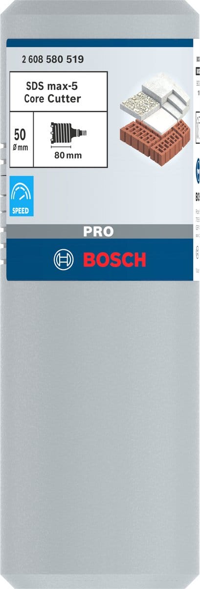 Bosch PRO SDS max-5 Core Cutter, 50 x 80 x 111 mm