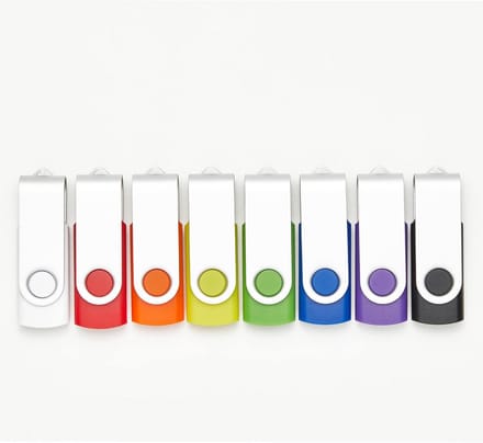 Grote Partij USB Sticks 4GB Draaibaar Metalen Ontwerp Set van 100 Stuks Dataopslag Bulk