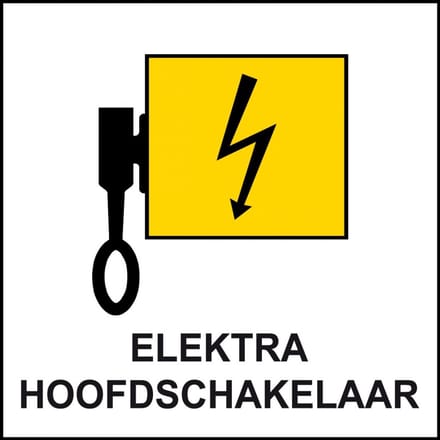 Elektra hoofdschakelaar bord 200 x 200 mm
