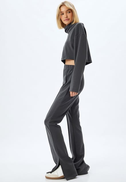 Normale taille Spleet gedetailleerd Broek