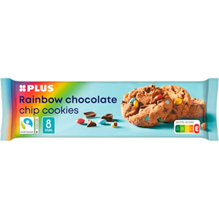 Rainbow chocolate chip cookies
