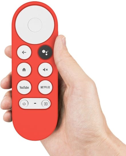 Luxe Siliconen Soft Case Hoesje voor Google Chromecast 2020 - Kras- & Stootbescherming - Rood